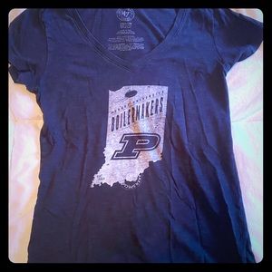 Purdue vneck top